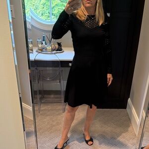 Elegant Black Knit Dress
